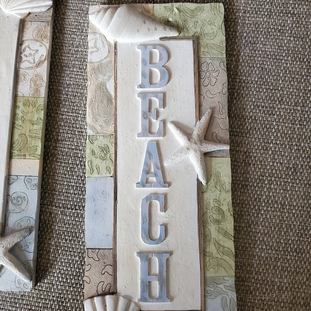 Beach and Seaside Hanging Wall Art Plaques